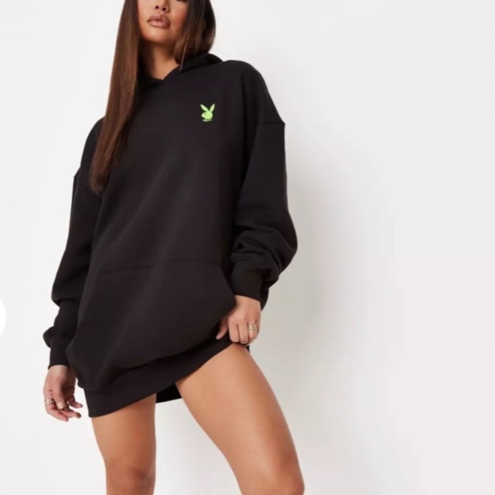 PLAYBOY X Missguided Oversized Hoodie SZ UK 8
